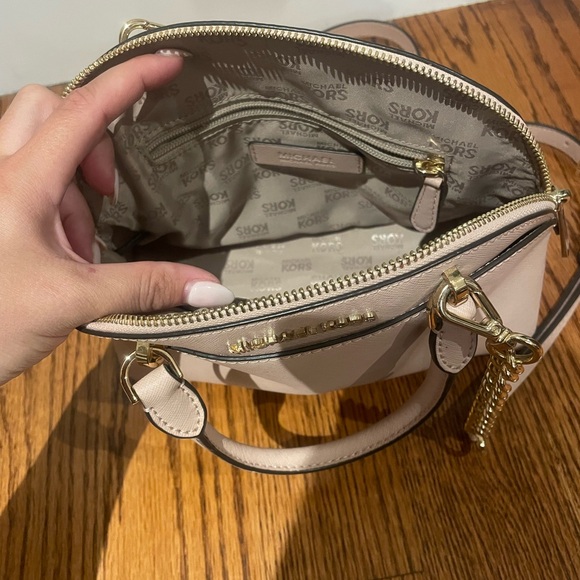 Michael Kors Satchel with Gold Accents